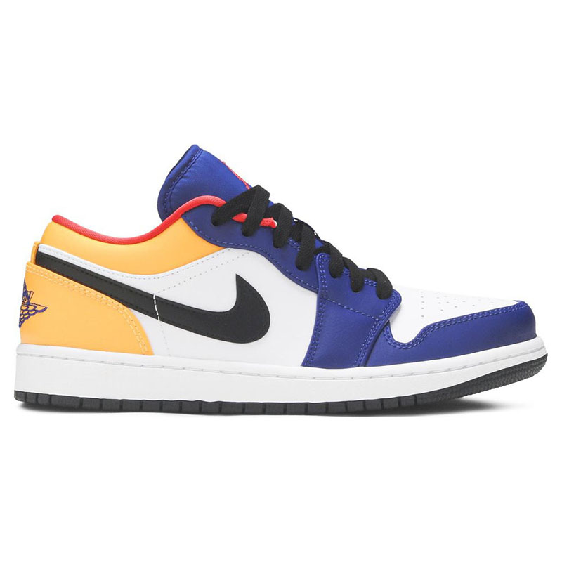 AIR JORDAN 1 LOW ''WHITE DEEP ROYAL BLUE''