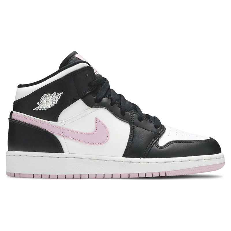 AIR JORDAN 1 MID GS ''WHITE LIGHT ARCTIC PINK''