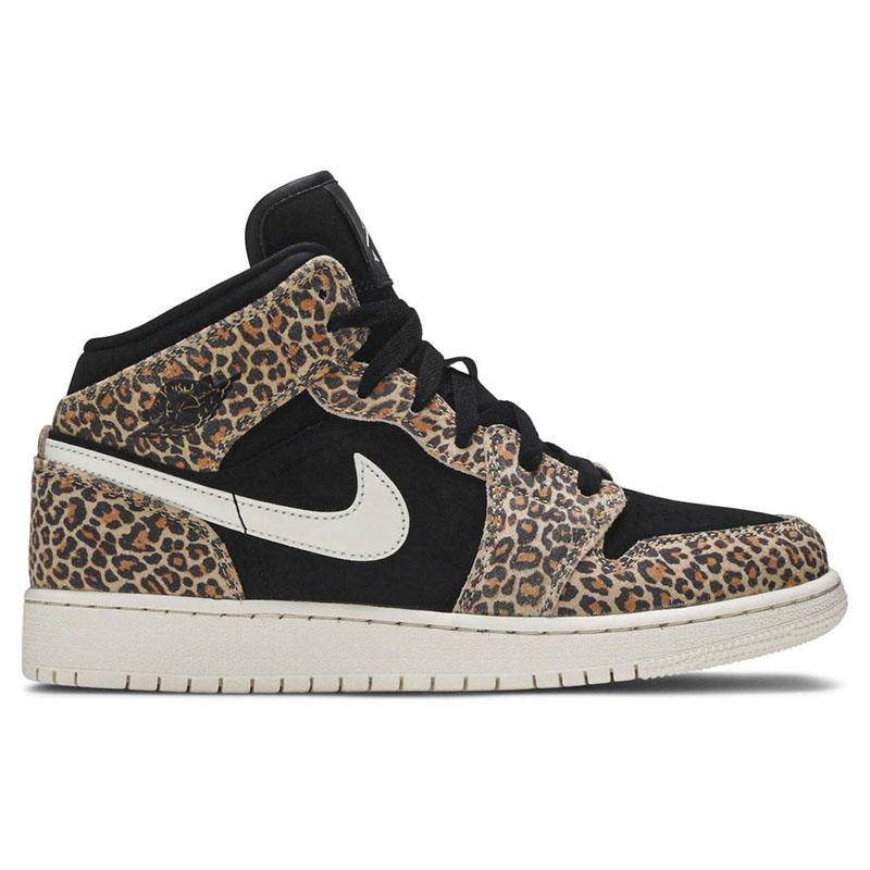 AIR JORDAN 1 MID SE GS ''LEOPARD''