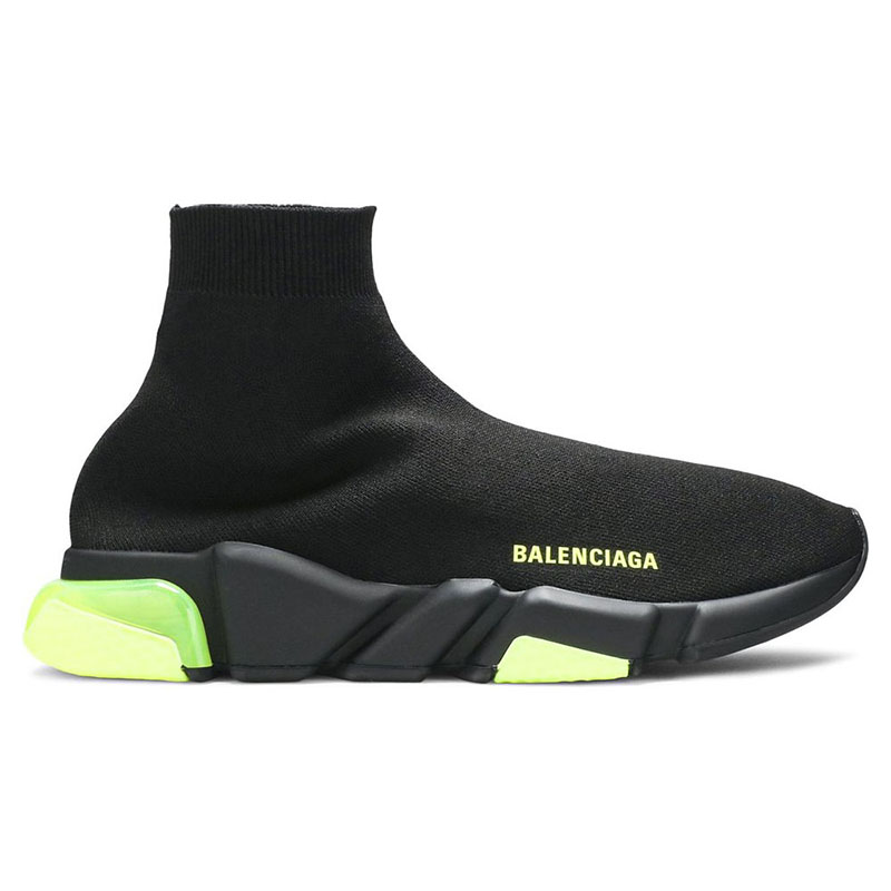 Ba*len*cia*ga speed trainer ''clear sole - black yellow fluo''