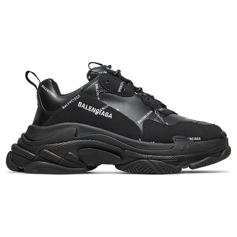 Ba*len*cia*ga triple s ''allover logo - black''