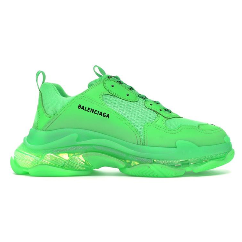 Ba*len*cia*ga triple s ''clear sole green''