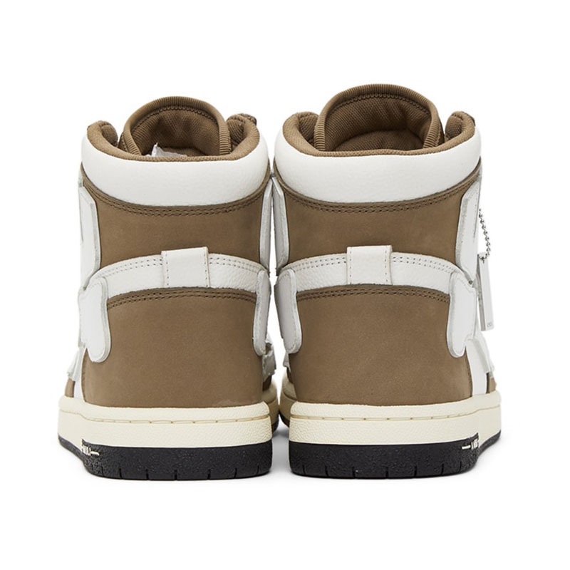 AMIRI SKELETON TOP SNEAKER TAN & WHITE