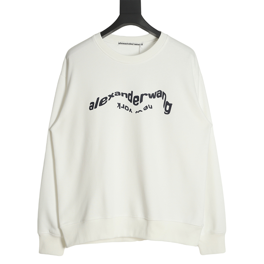 Alexander Wang 22FW Twisted Letters Crewneck Sweatshirt
