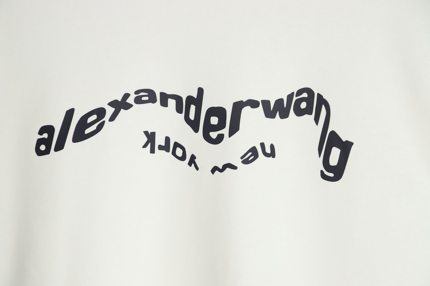 Alexander Wang 22FW Twisted Letters Crewneck Sweatshirt