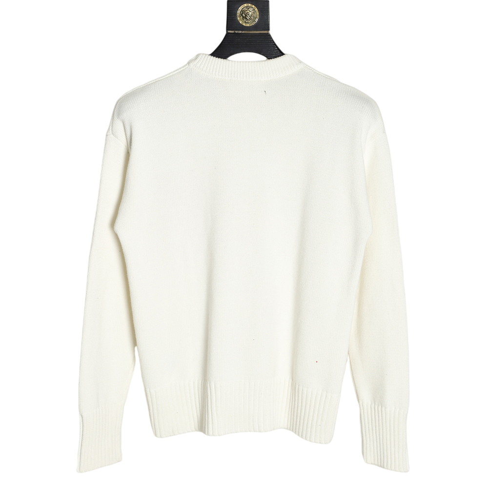 AMI PARIS 21FW Heart Embroidered Round Neck Sweater TSK2