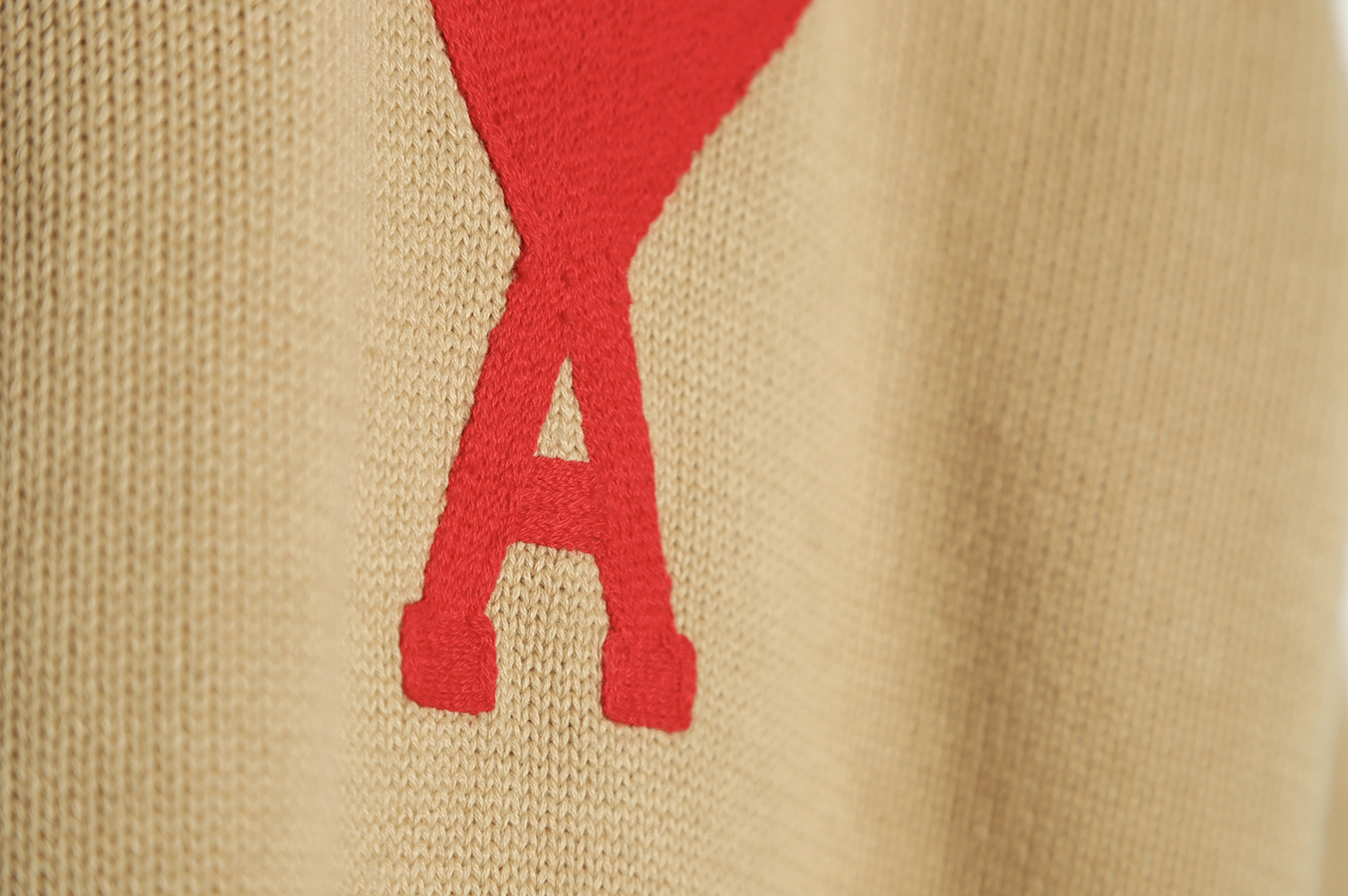 AMI PARIS 21FW Heart Embroidered Round Neck Sweater TSK4