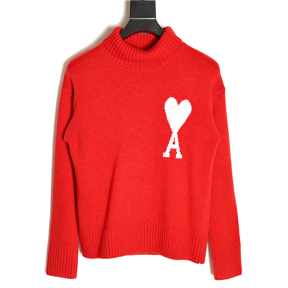 AMI PARIS Heart Turtleneck TSK1