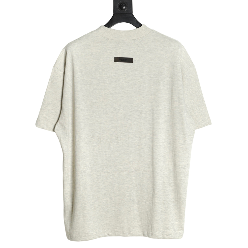 FEAR DF GOD double line 1977 flocking print short-sleeved Ivory