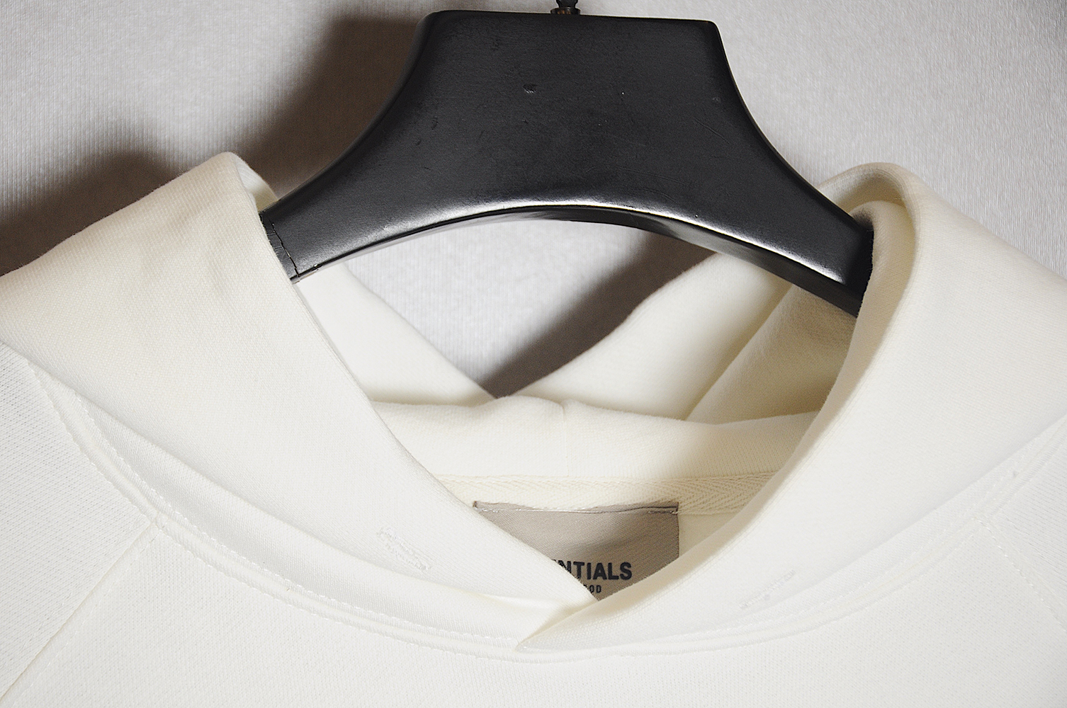 FEAR DF GOD 20FW Chest Silicone Letter Hoodie White