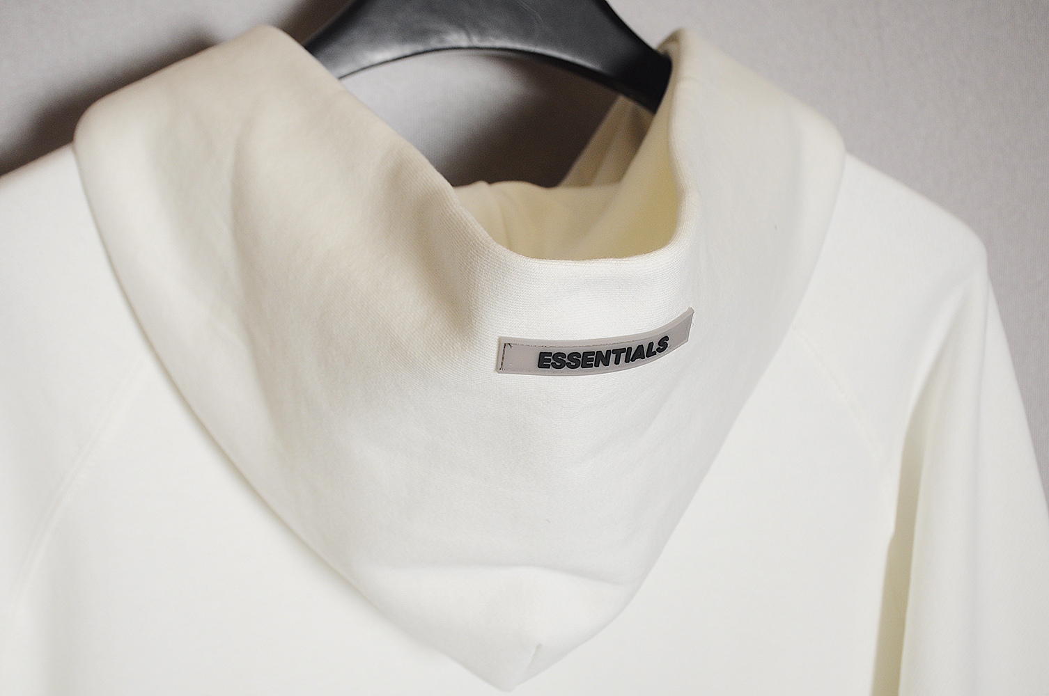 FEAR DF GOD 20FW Chest Silicone Letter Hoodie White