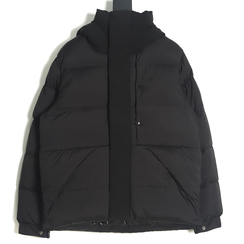 Moncler 22FW madeira black warrior placket three-dimensional embossed letter down jacket TSK1