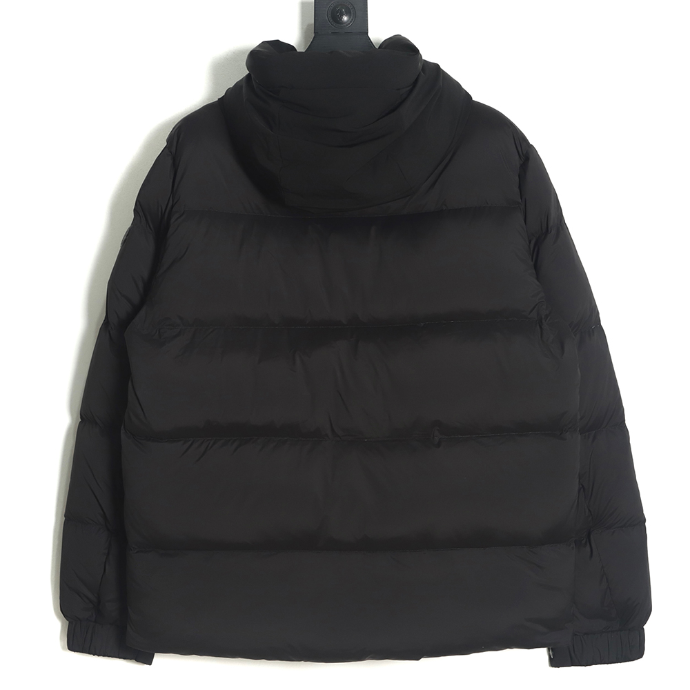 Moncler 22FW madeira black warrior placket three-dimensional embossed letter down jacket TSK1
