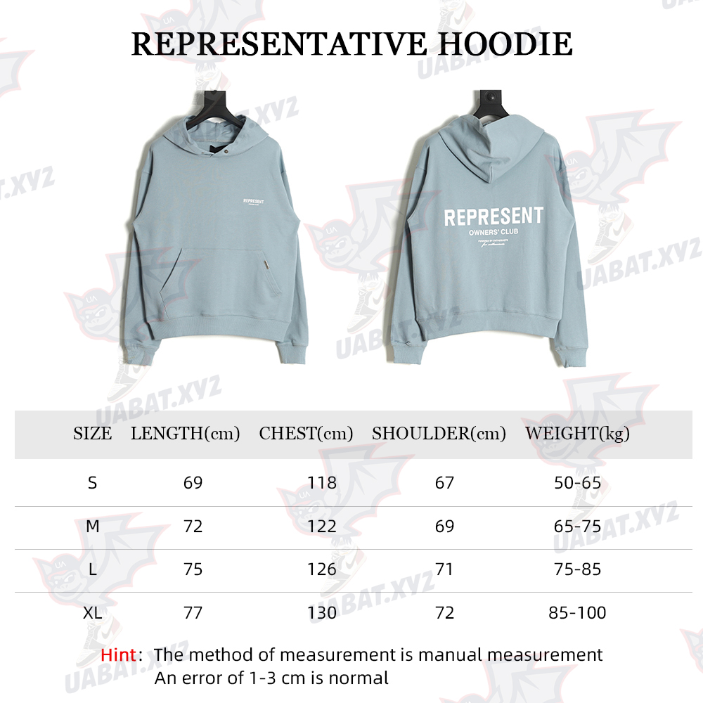 Represent 21FW Slogan Alphabet Hoodie