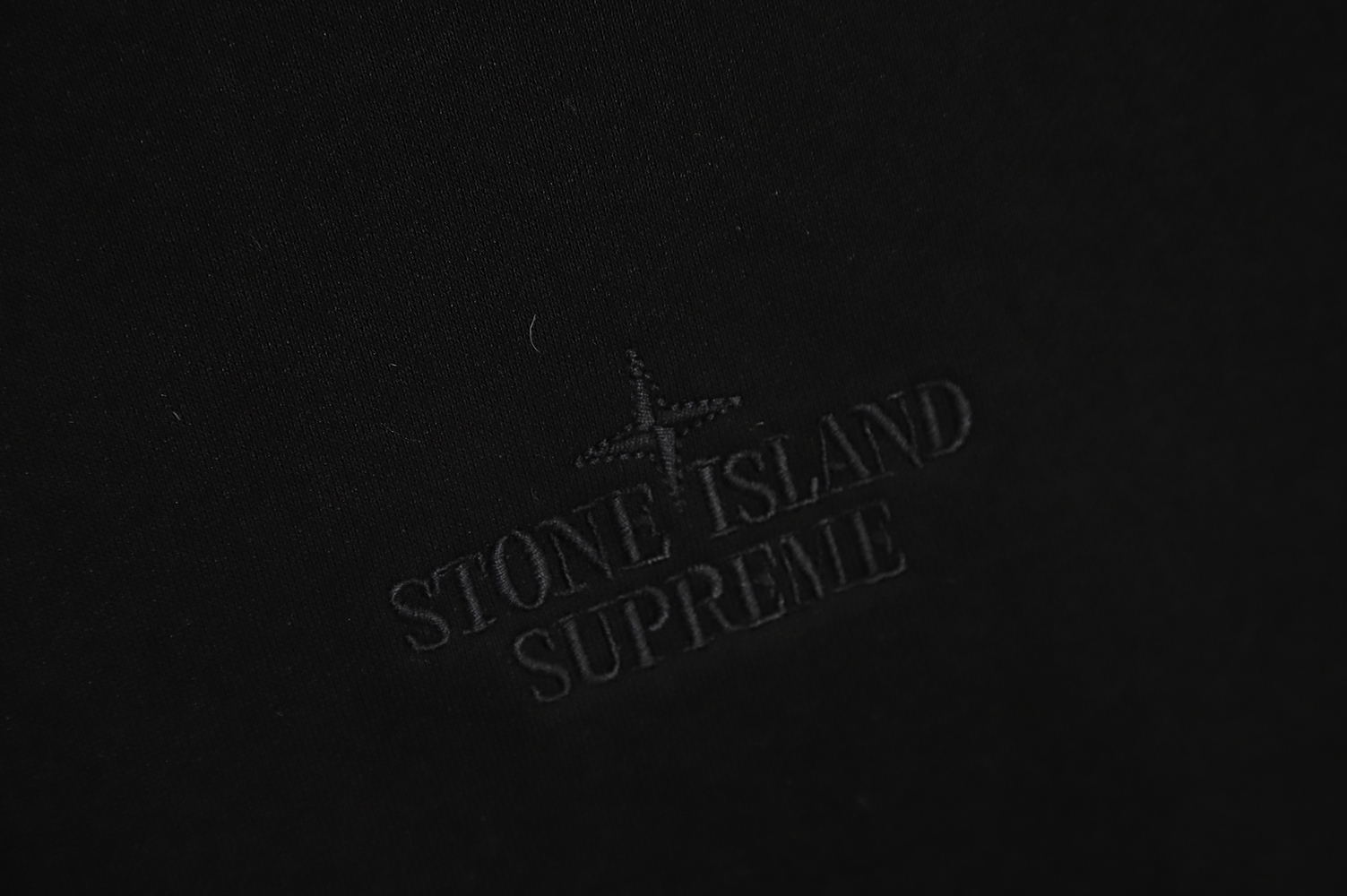S*p*e ss22 week12 x stone island co-branded side pattern hooded plus fleece sweater