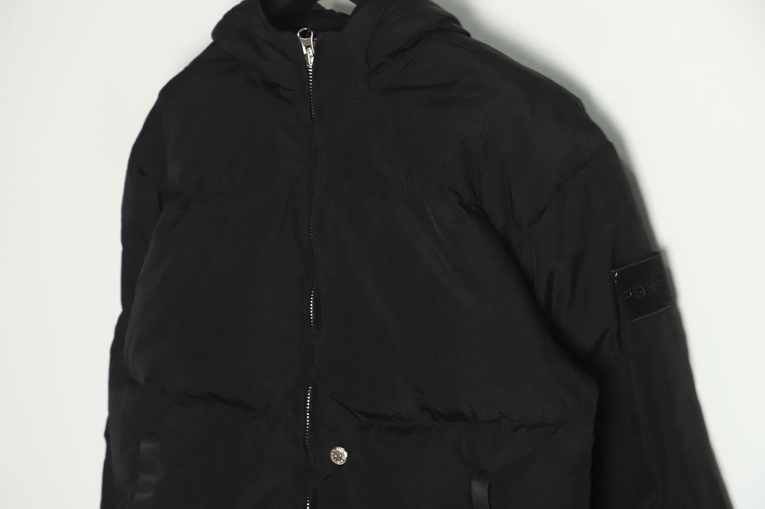 STONE ISLAND Black Ghost Shadow Series Down Jacket
