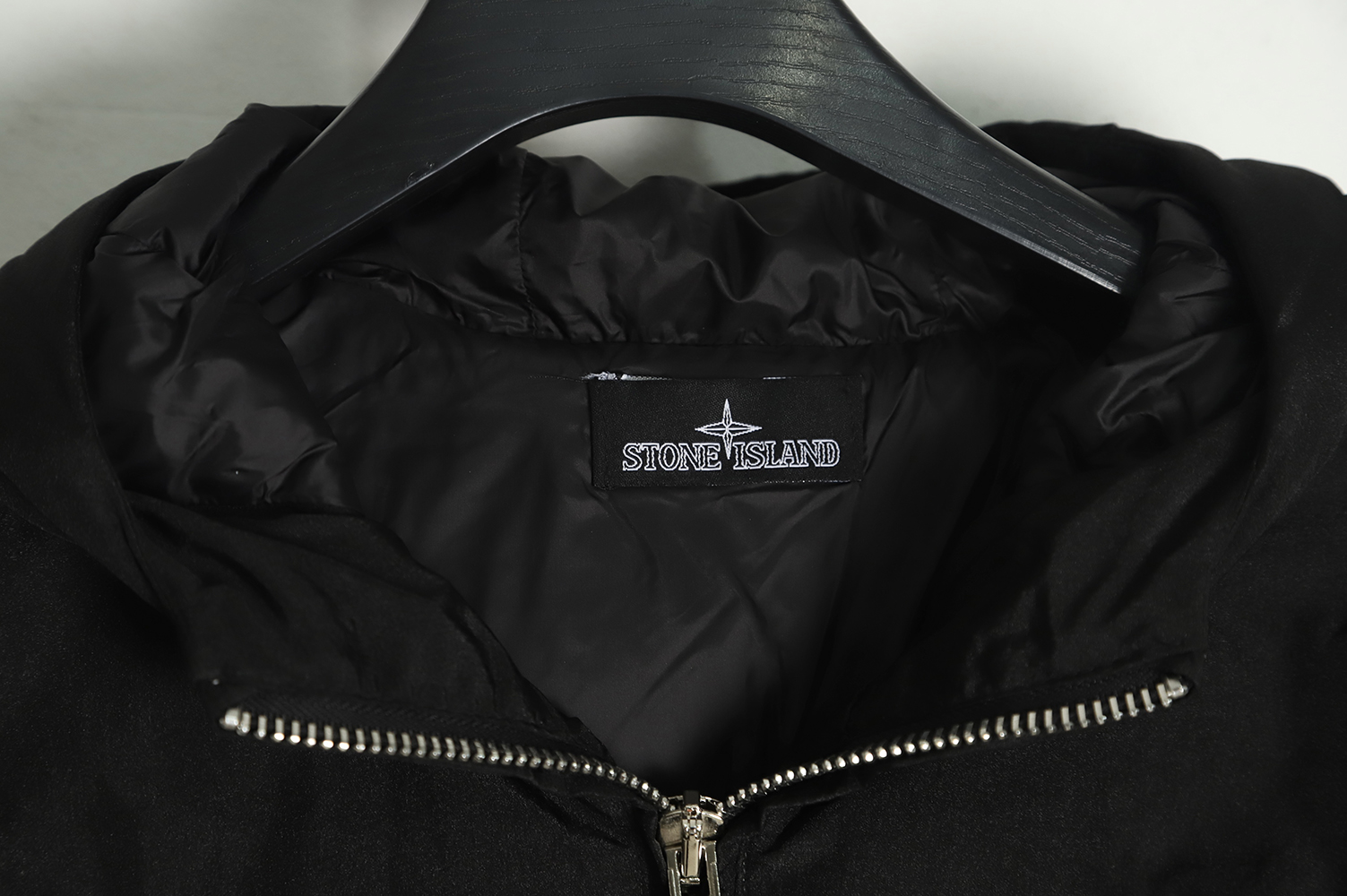 STONE ISLAND Black Ghost Shadow Series Down Jacket