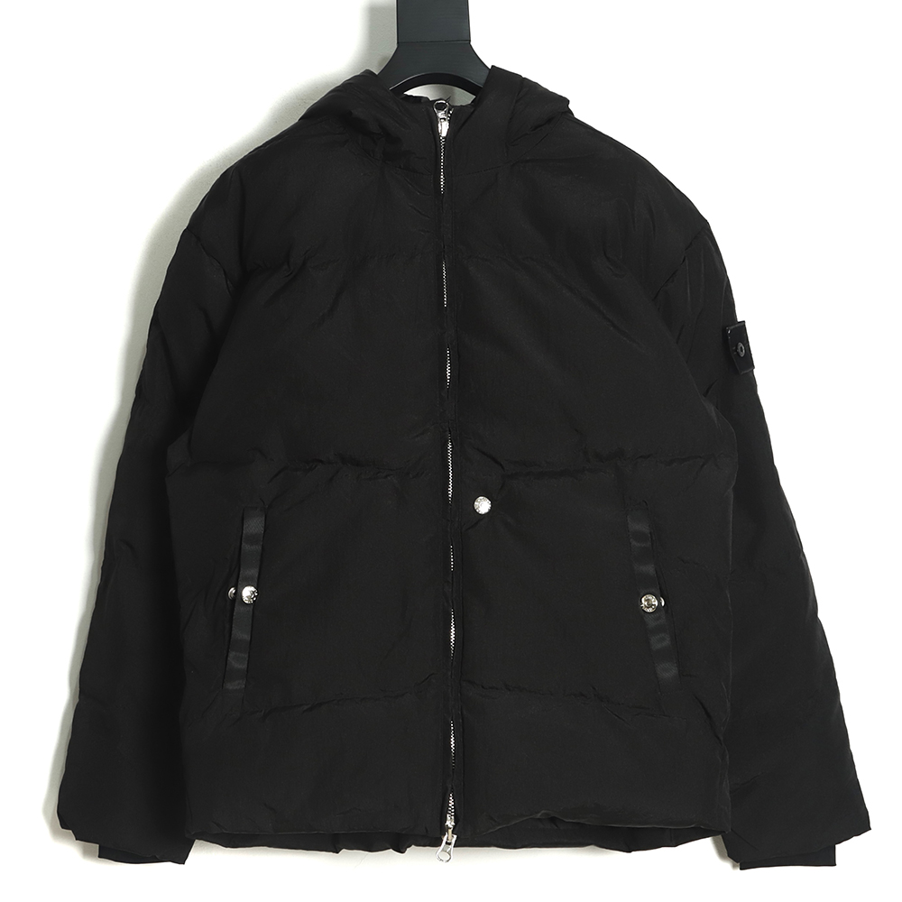 STONE ISLAND Black Ghost Shadow Series Down Jacket