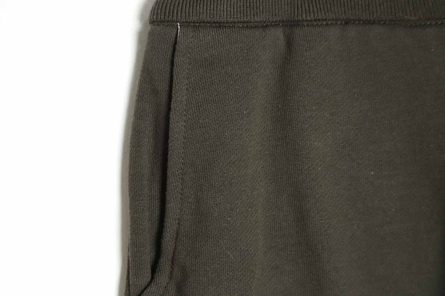 Thon Browne classic four-bar yarn-dyed dark green shorts