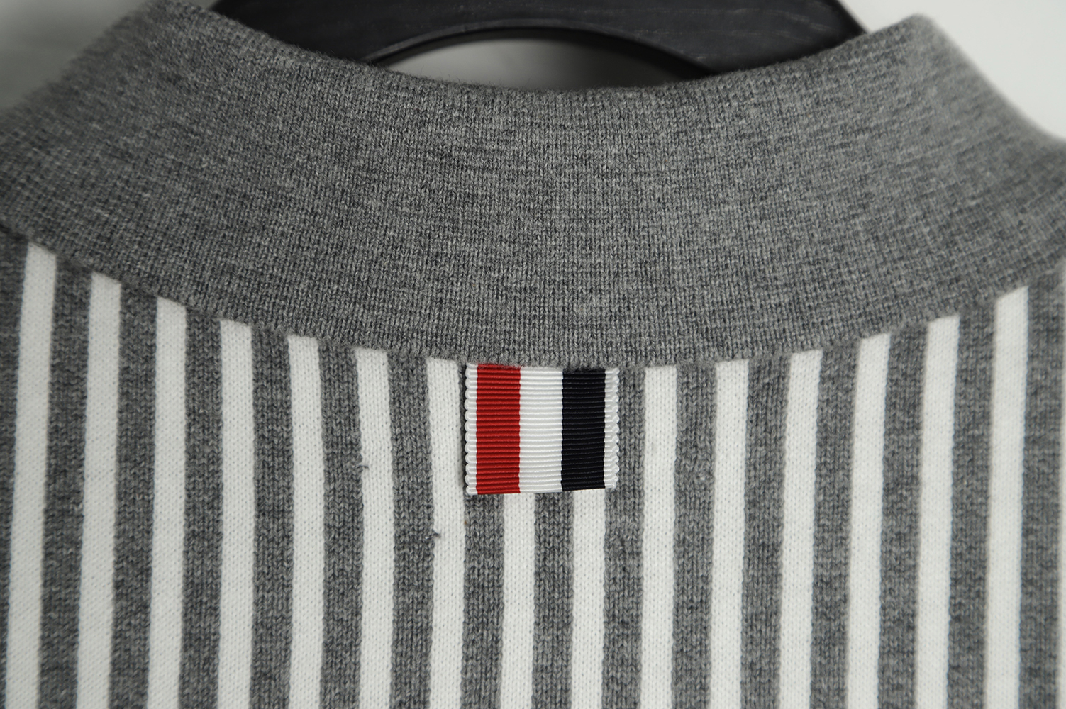 THOM BMOMTHE 22ss striped short sleeve polo shirt