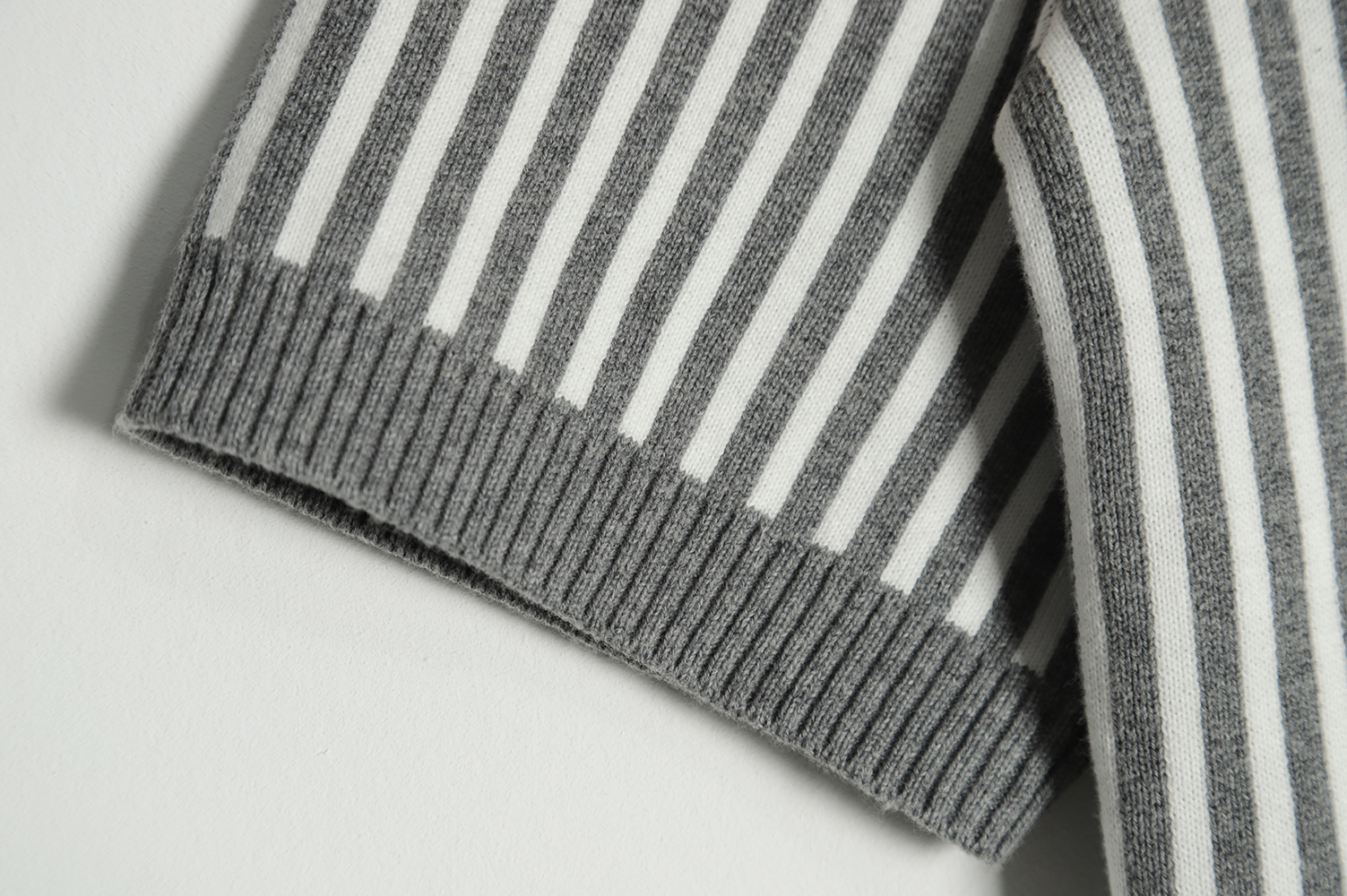 THOM BMOMTHE 22ss striped short sleeve polo shirt