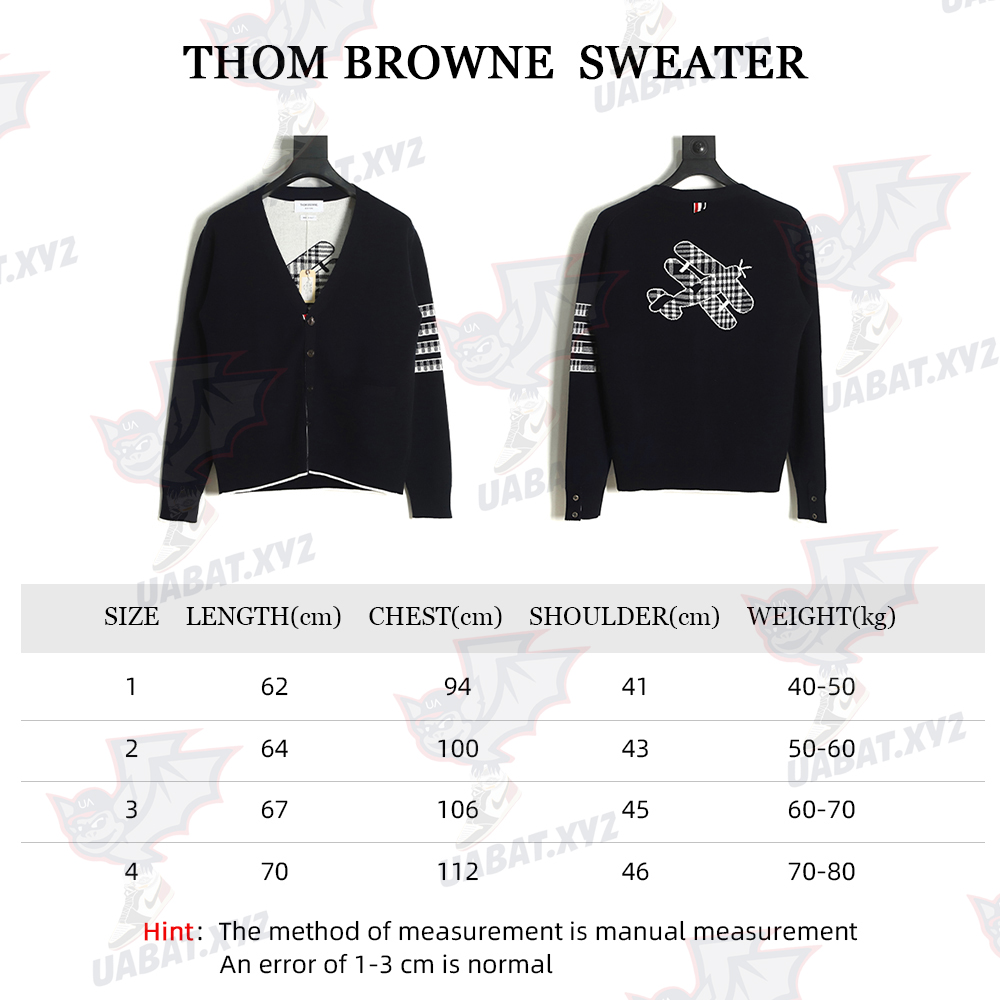 Thom Browne 22FW Airplane Cardigan TSK1