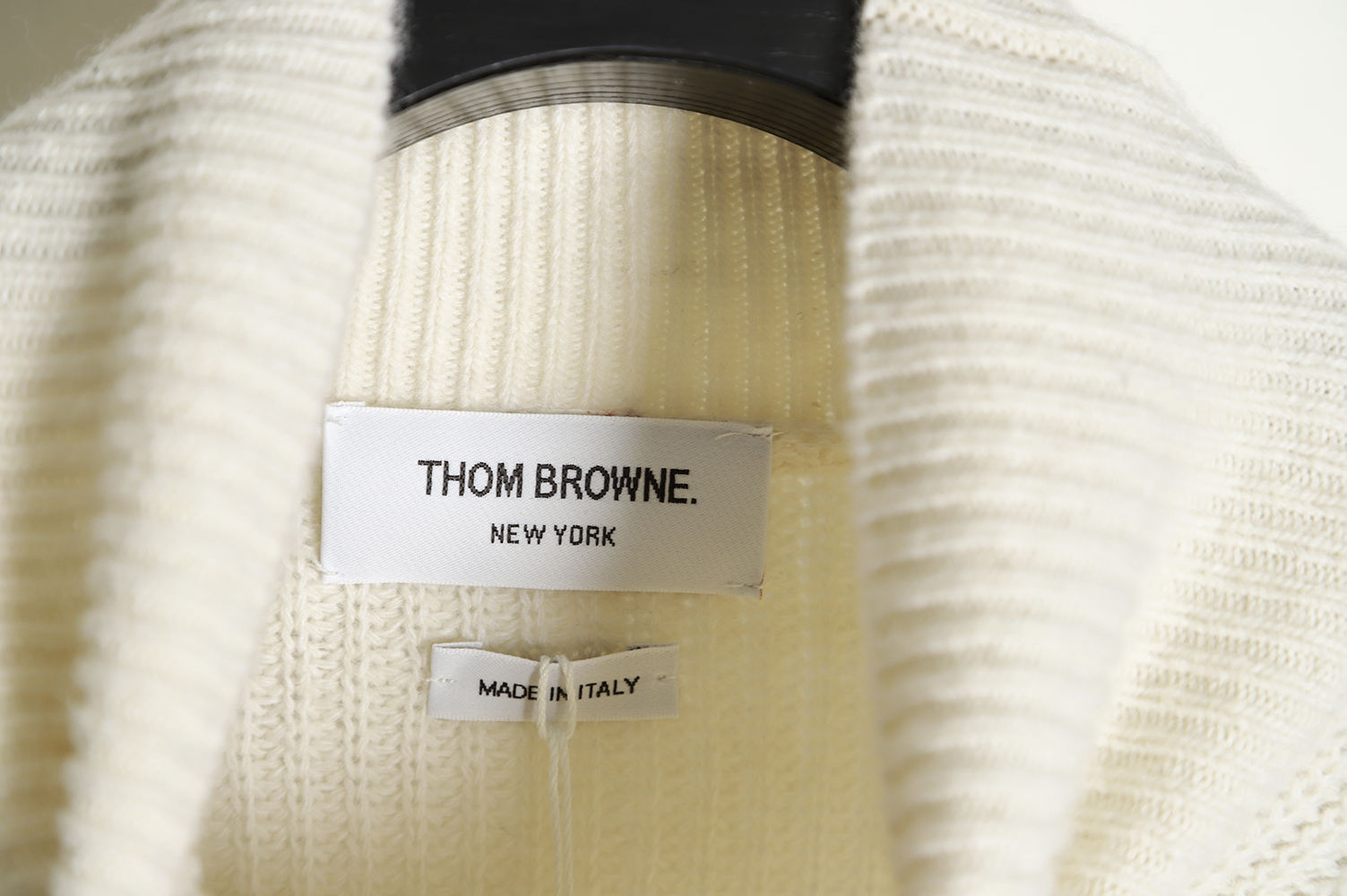 THOM BROWNE Wool turtleneck four-bar sweater