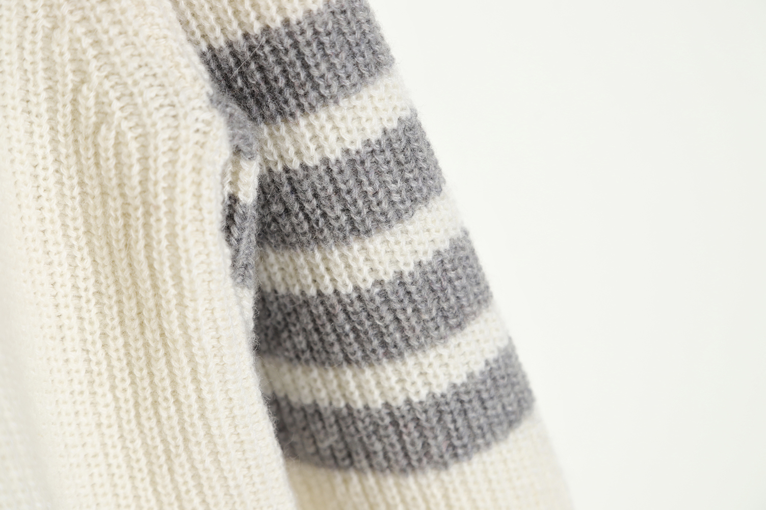 THOM BROWNE Wool turtleneck four-bar sweater