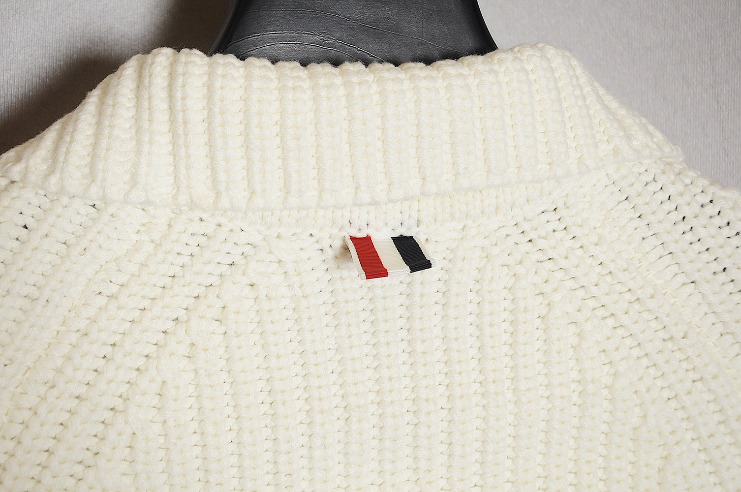 THOM BROWNE 20FW Chunky stitch zip lapel jacket