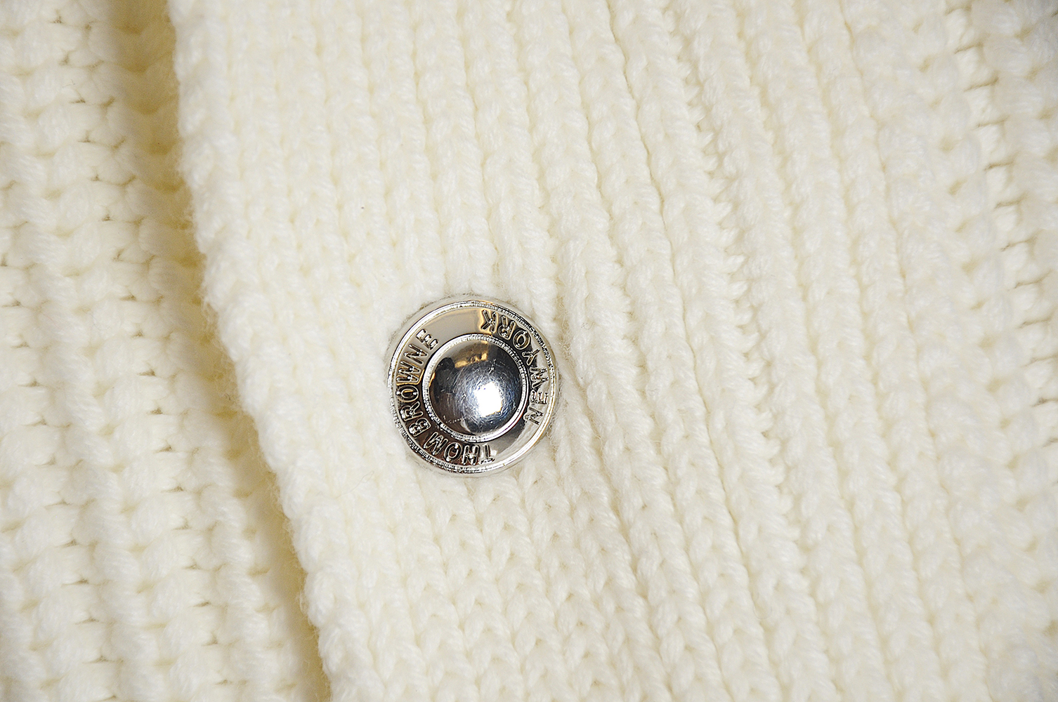 THOM BROWNE 20FW Chunky stitch zip lapel jacket