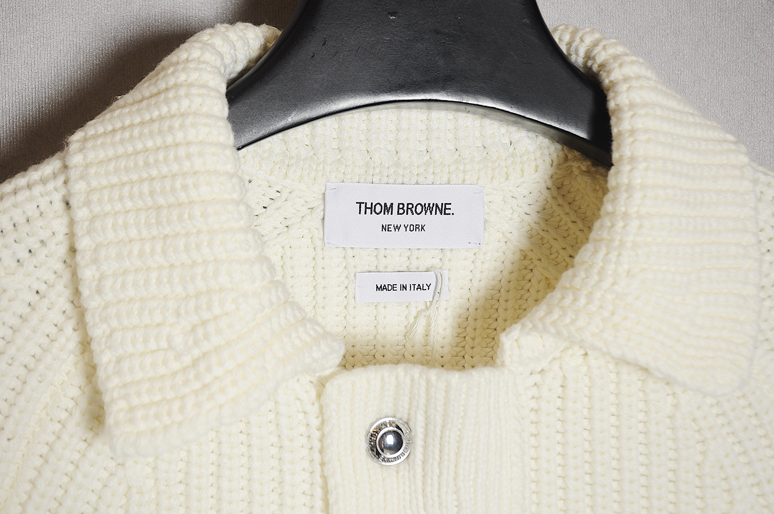 THOM BROWNE 20FW Chunky stitch zip lapel jacket