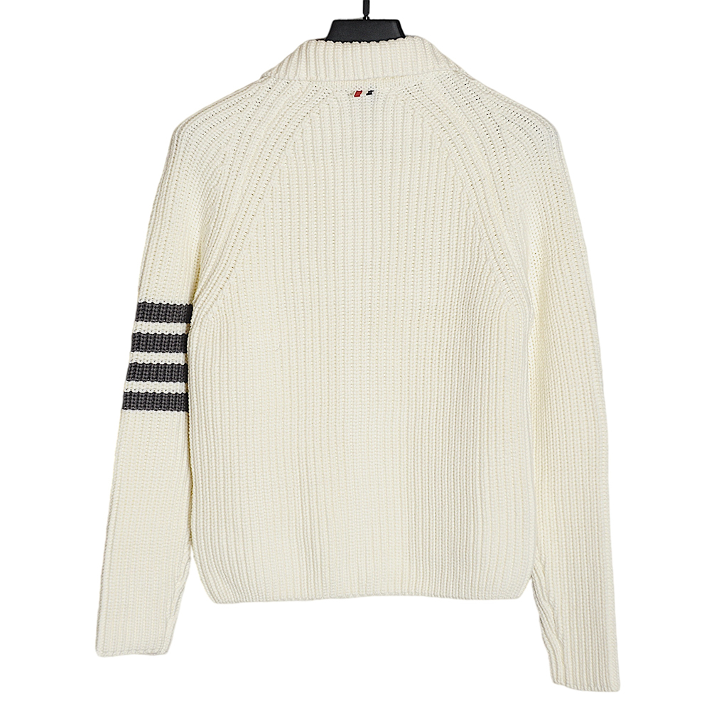 THOM BROWNE 20FW Chunky stitch zip lapel jacket