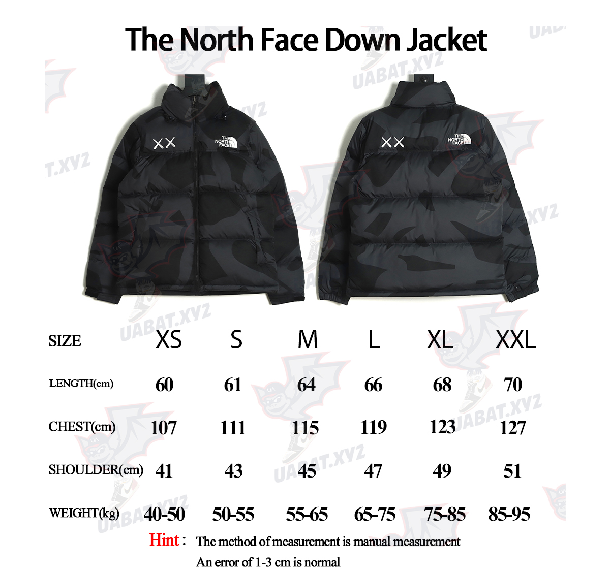 the nor*h F**e kaws joint 1996 american edition down jacket tsk1