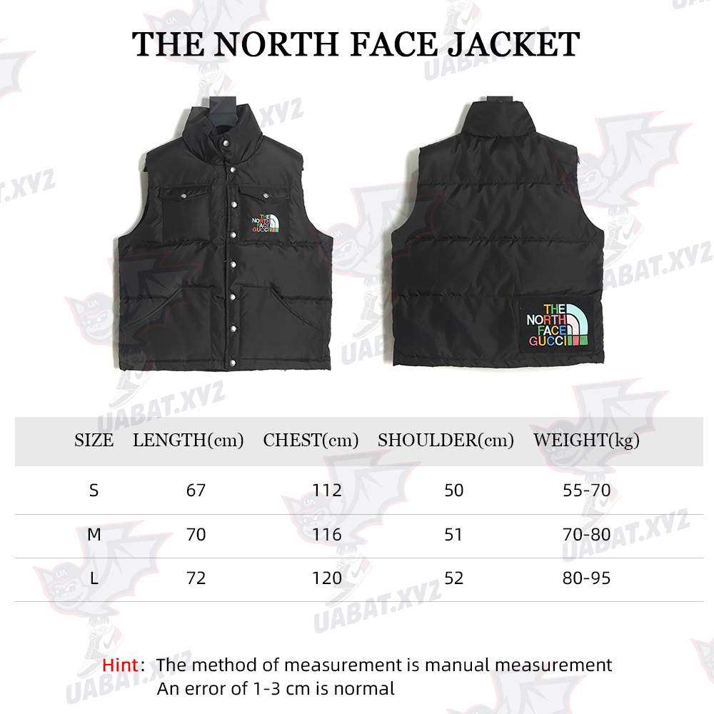 the nor*h f**e x G*u*i joint stand collar down vest tsk1