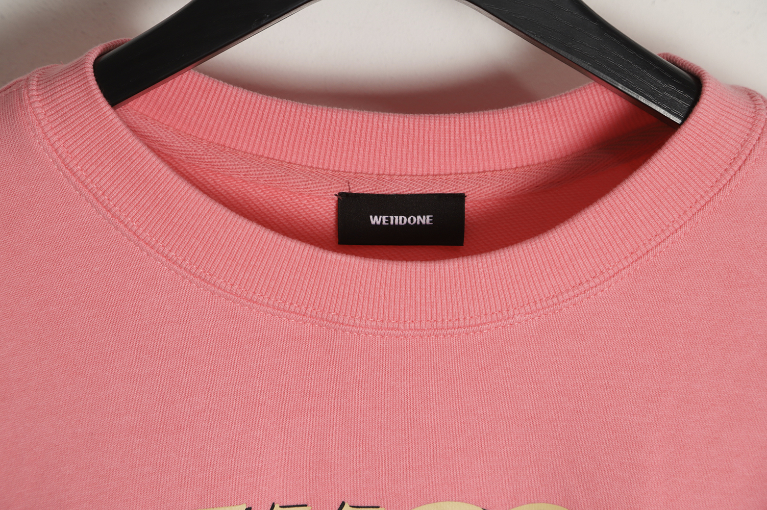 WE11 DONE 22FW Neon Barrage Crew Neck Sweatshirt