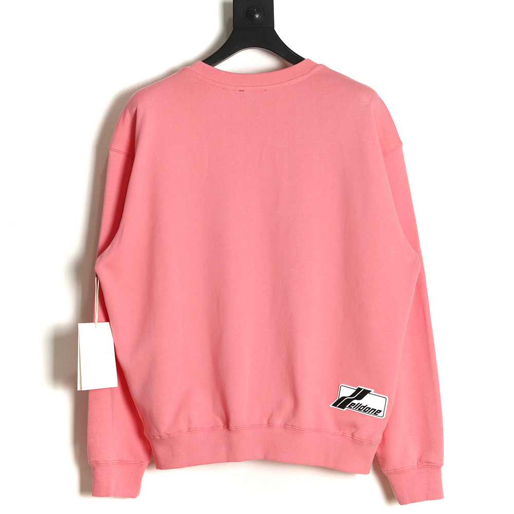 WE11 DONE 22FW Neon Barrage Crew Neck Sweatshirt