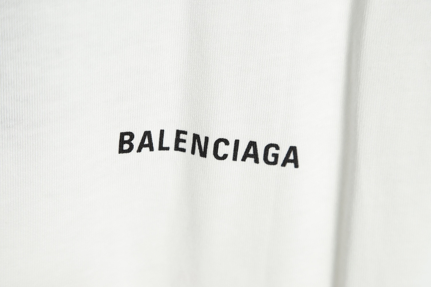 Ba*len*cia*ga 21ss front and back letter logo print round neck short sleeves