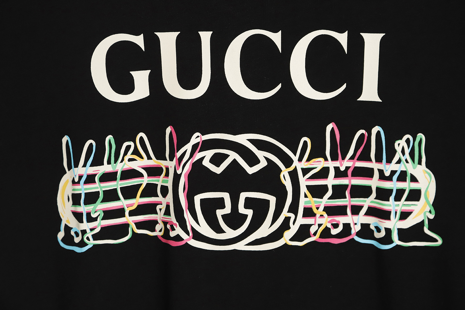 G*u*i chinese new year rabbit logo print cotton t-shirt tsk1