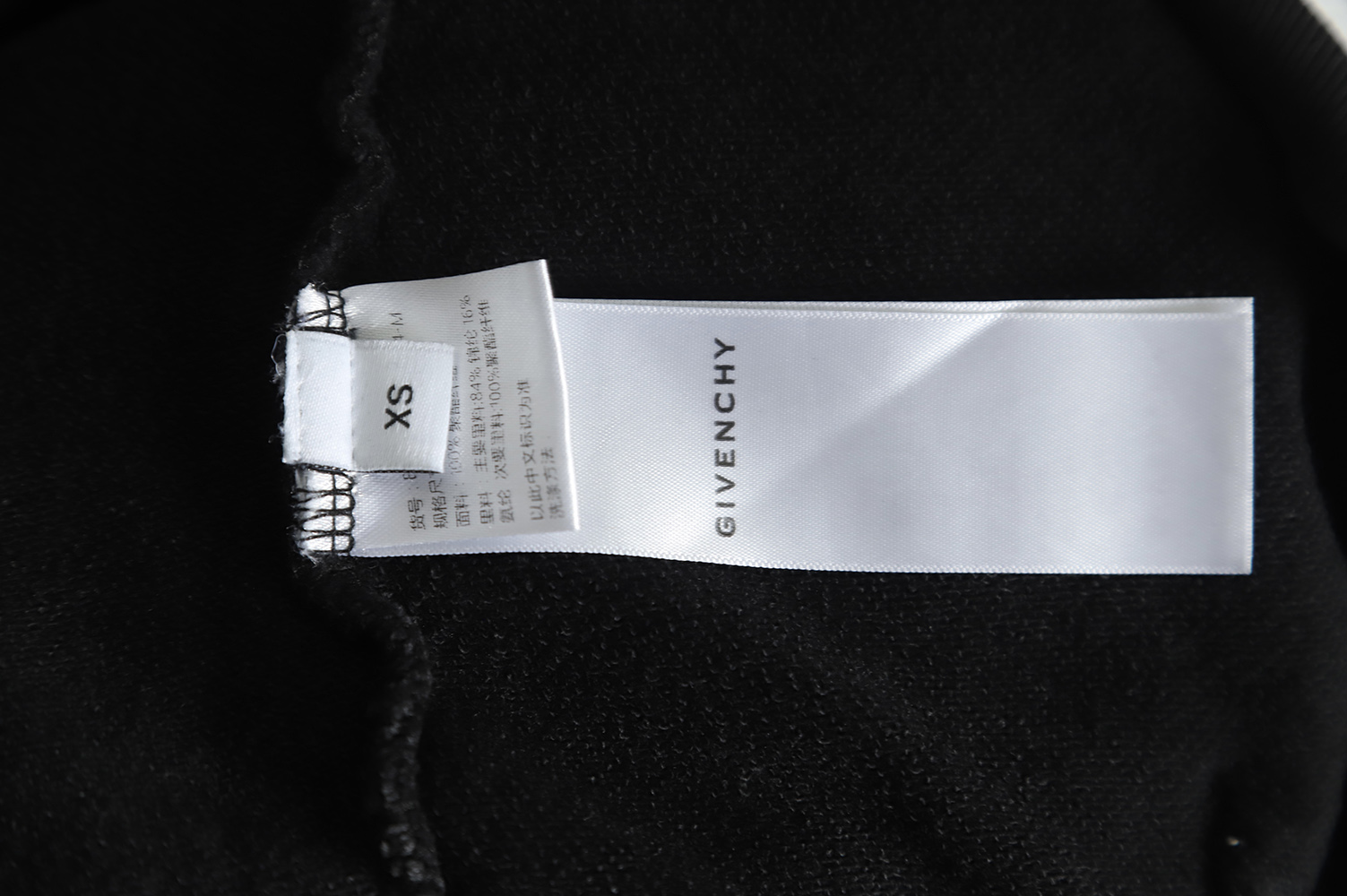 Givenchy 22FW Washed Graffiti Dog Hoodie