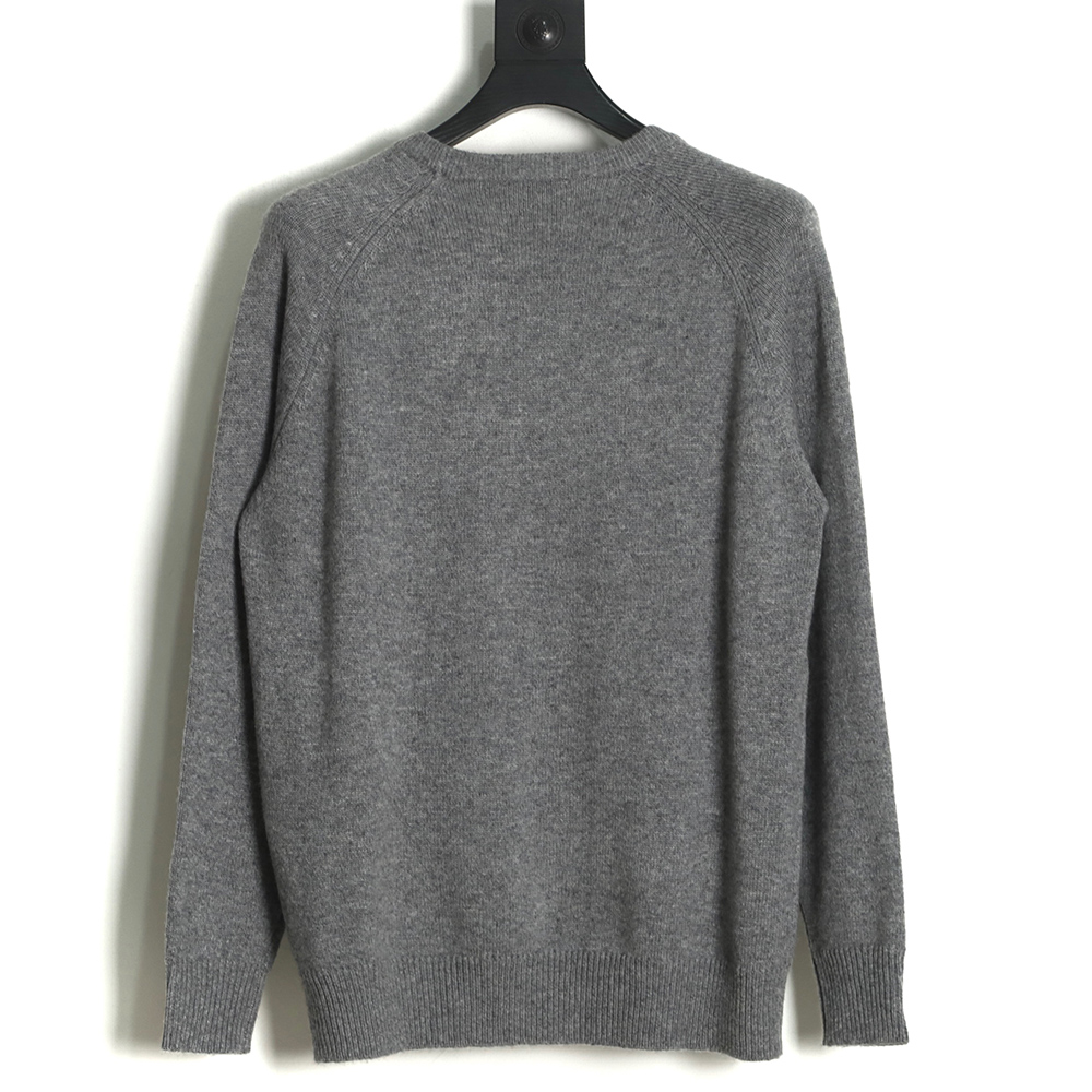 Givenchy 22FW chest large LOGO towel embroidered round neck sweater