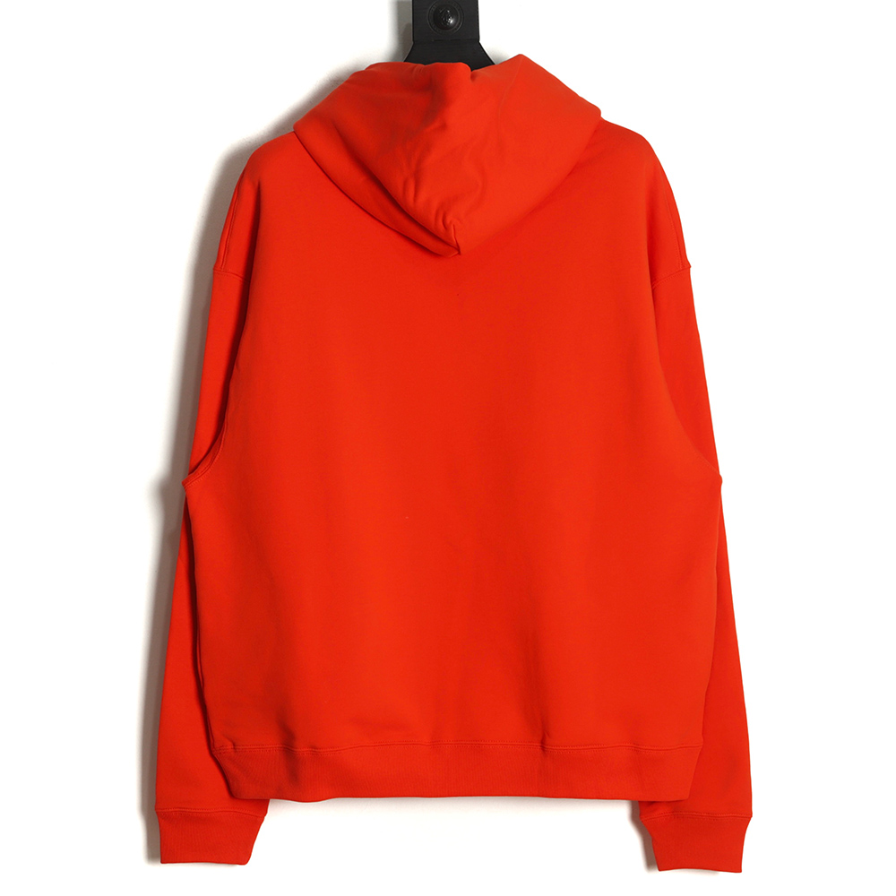 KANYE CPFM Foam Letter Print Reborn Hoodie Orange