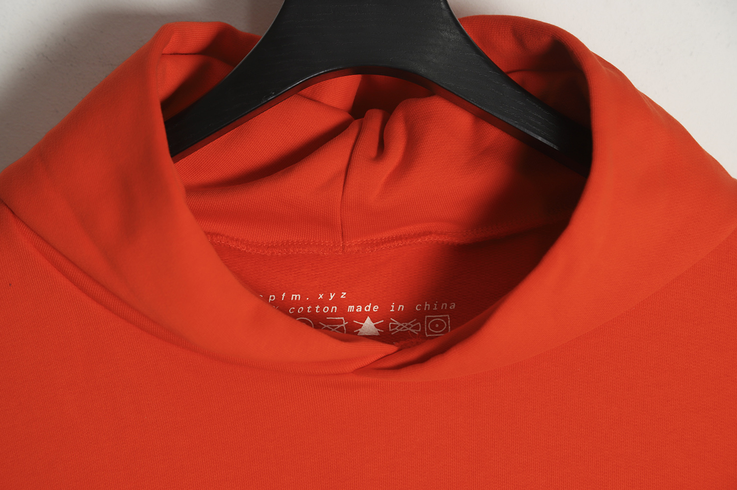 KANYE CPFM Foam Letter Print Reborn Hoodie Orange