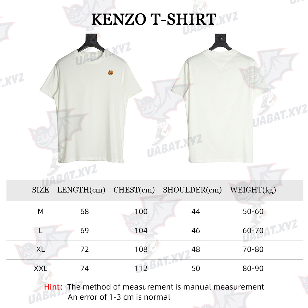 kenzo 2022 new gold embroidery tiger head short sleeves