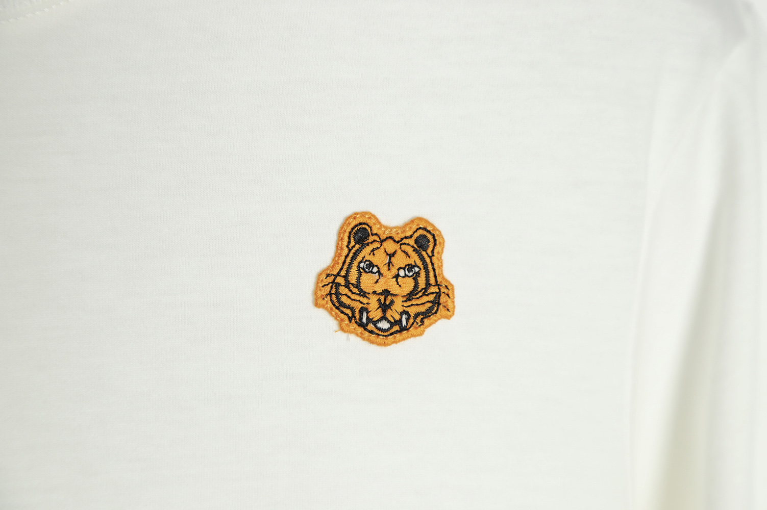 kenzo 2022 new gold embroidery tiger head short sleeves