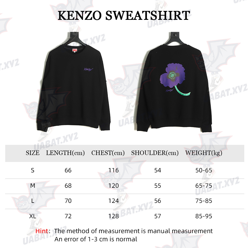 Kenzo 22FW begonia print crew neck sweatshirt TSK1