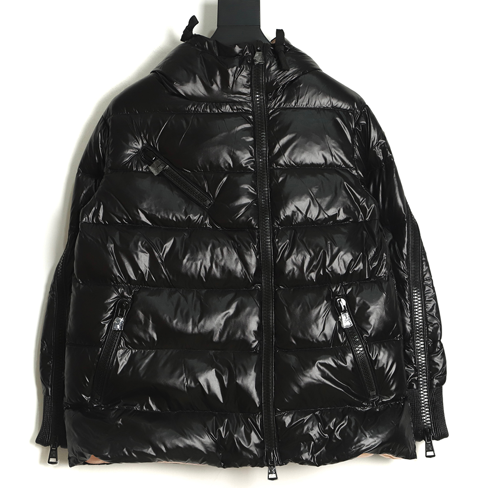 Moncler liriope series hooded diagonal zipper down jacket TSK1