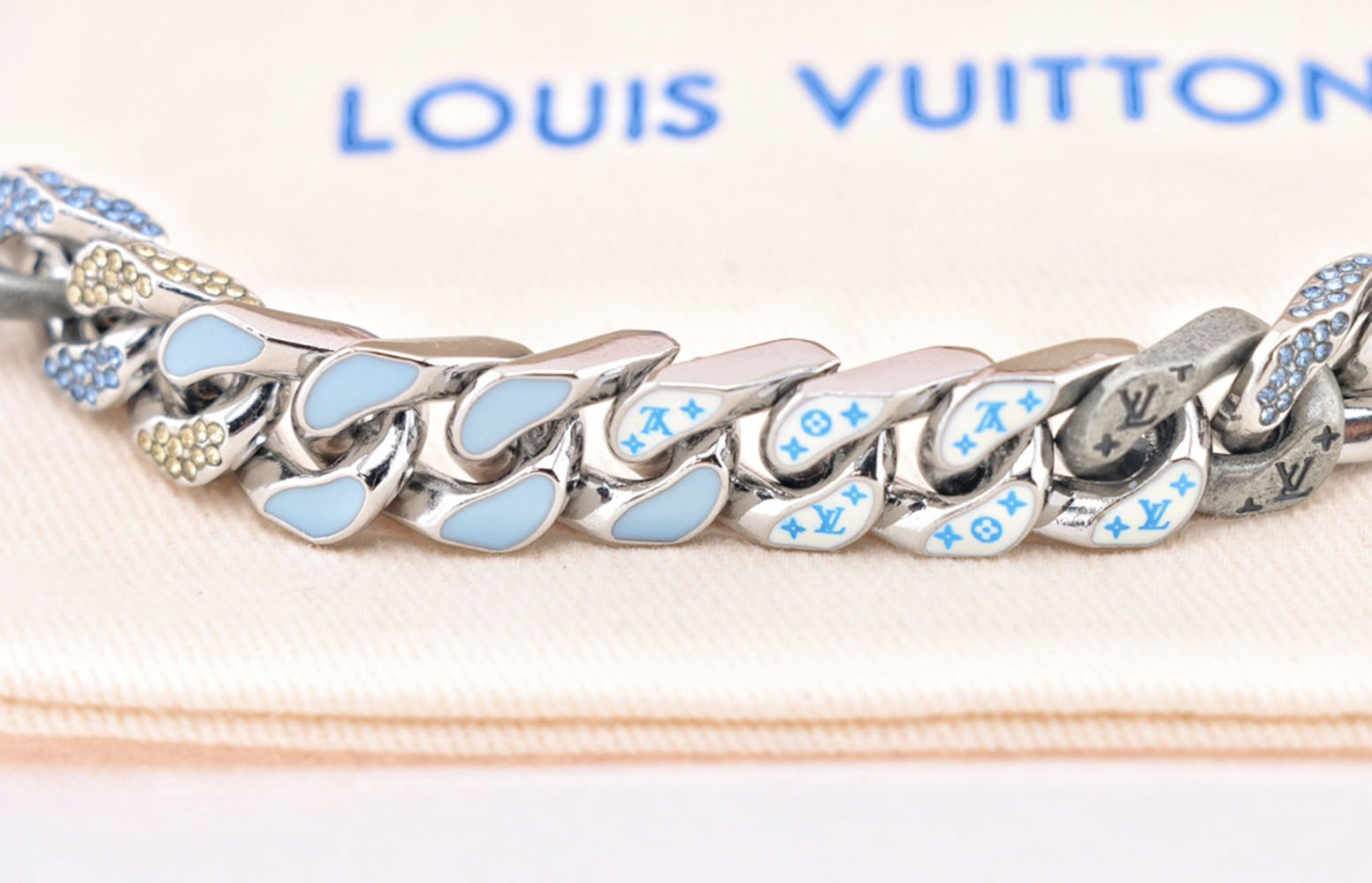 l0*is V*t0n chain links patches bracelet