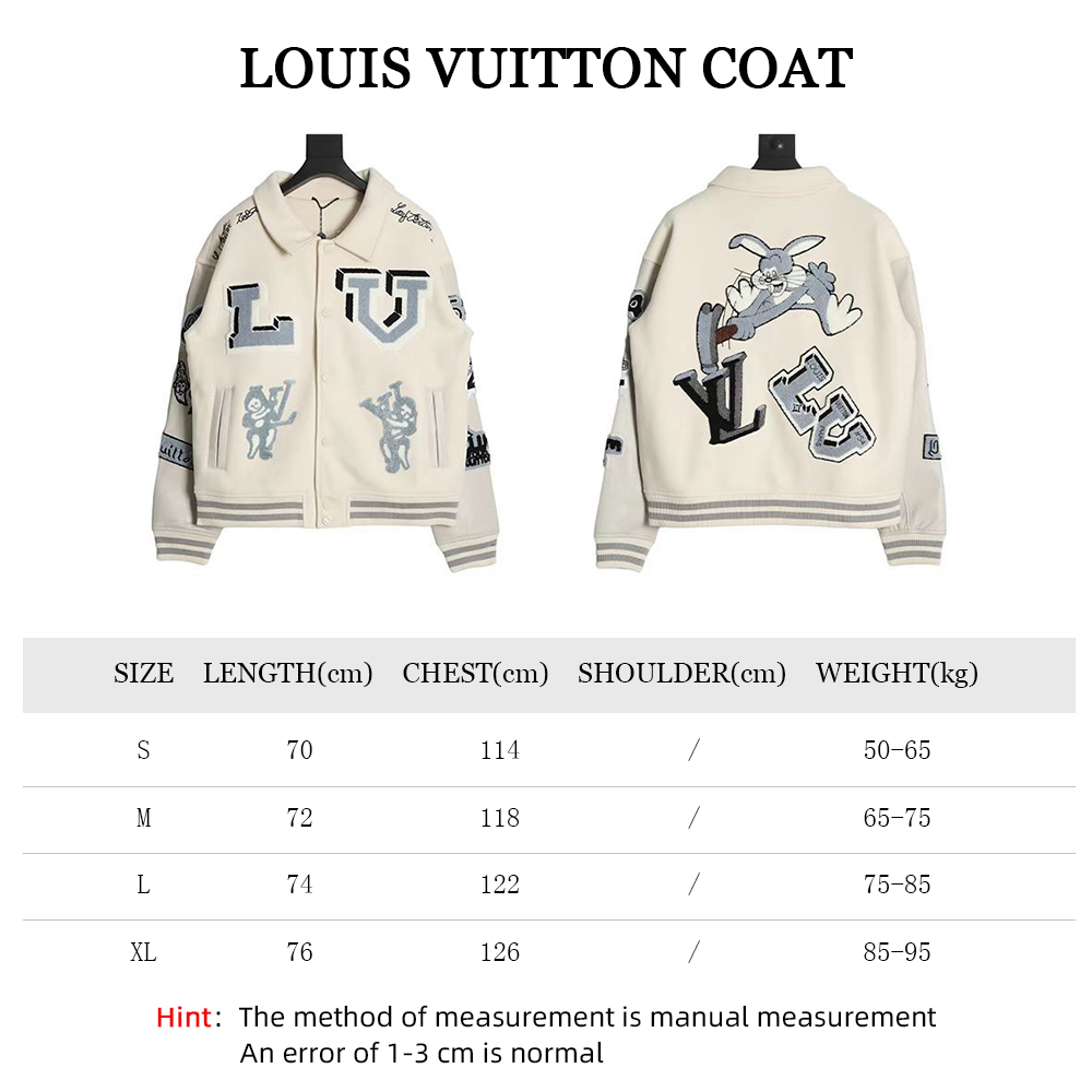 l0*is V*t0n 21fw letter logo baseball jacket