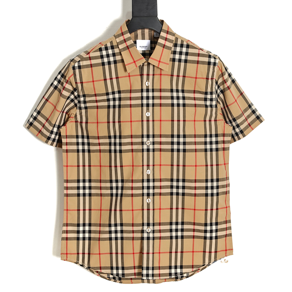 B**rry classic check short sleeve shirt