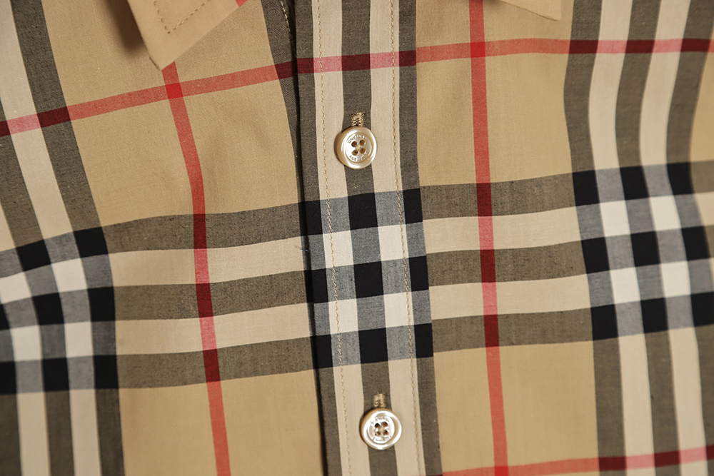 B**rry classic check short sleeve shirt